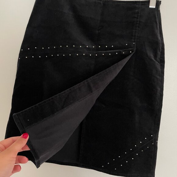 Vintage Esprit Faux-Wrap Mini Skirt - Picture 2 of 6